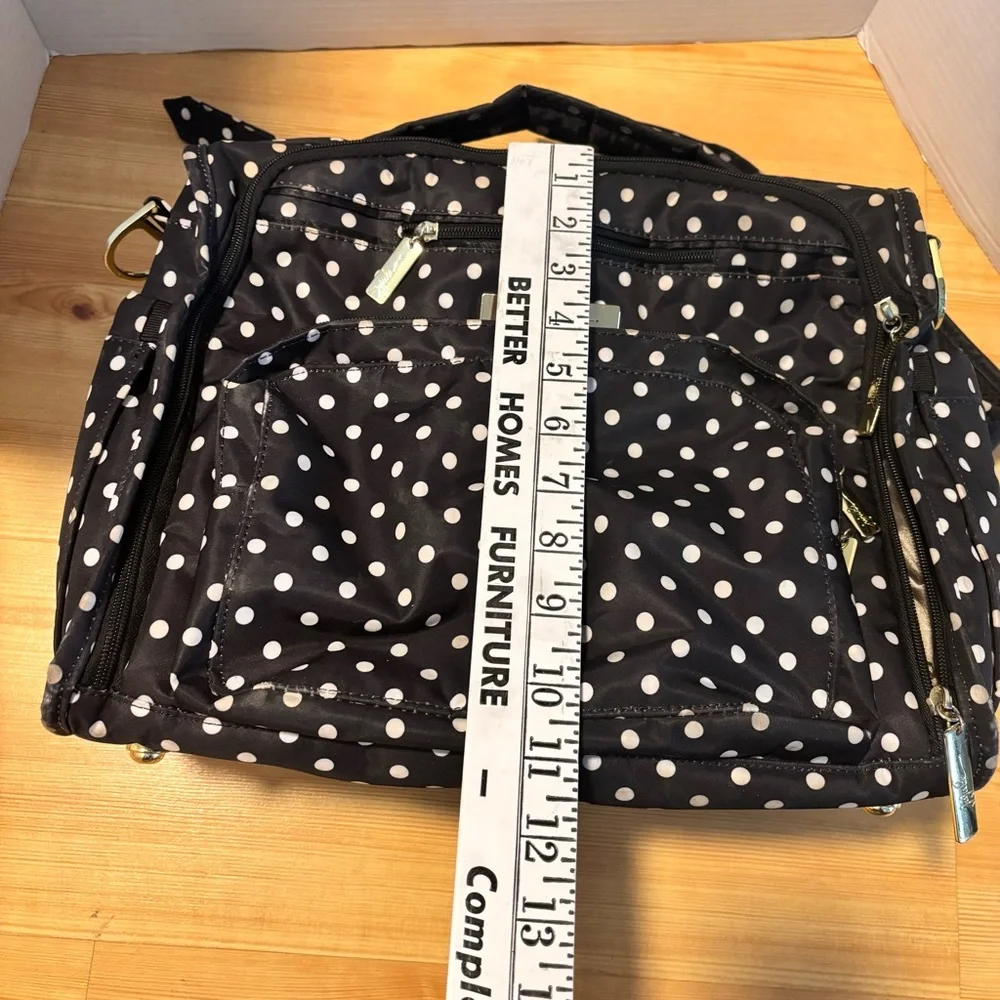 Ju-Ju-Be Black and White Polka Dot Baby Bag